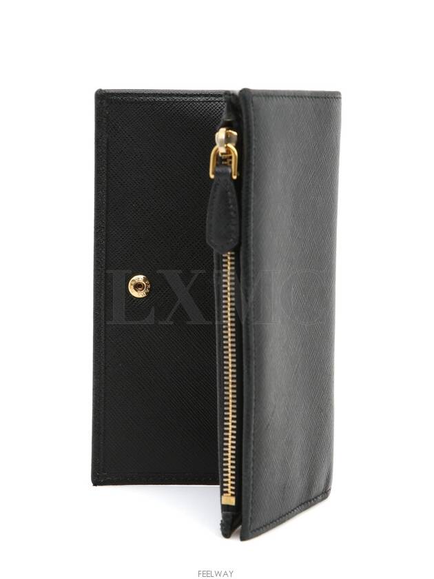 Saffiano Triangle Zipper Medium Wallet 1ML009 - PRADA - BALAAN 4