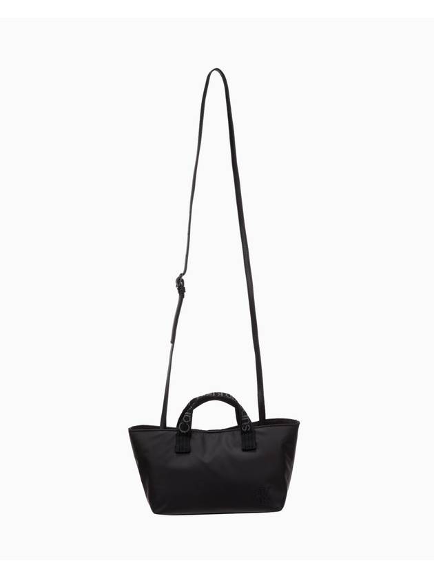 Jeans Ultralight Rubberized Long Day Small Tote Bag Black - CALVIN KLEIN - BALAAN 1