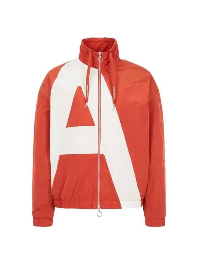 Men s Big Logo String High Neck Jumper Orange Red 271375 - ARMANI EXCHANGE - BALAAN 1