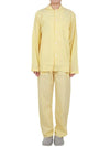 Poplin Pajamas Long Sleeve Shirt Lemonade - TEKLA - 10