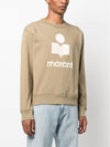 Mikoy Logo Cotton Sweatshirt Moss Green - ISABEL MARANT - BALAAN 2