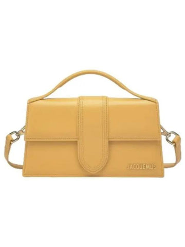 Jacquemus Le Grand Bambino Tote Bag Dark Yellow Handbag - JACQUEMUS - BALAAN 1