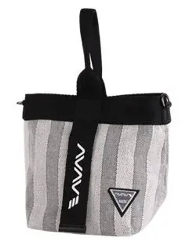 Golf Tennis Striped Mini Tote Bag Pouch Black - AVAVE - BALAAN 3