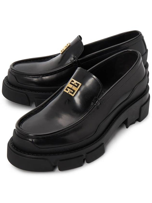 Terra Leather Loafers Black - GIVENCHY - BALAAN 2