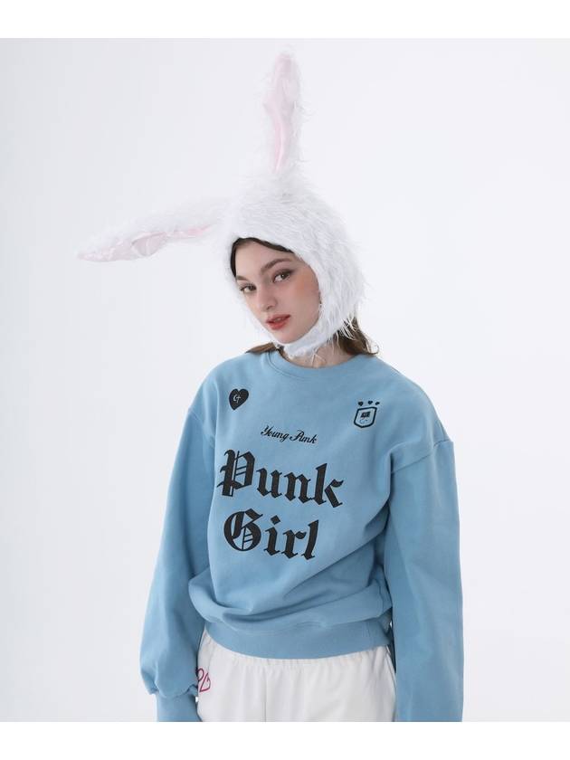 Punk Girl Sweatshirt Blue - CLUT STUDIO - BALAAN 2