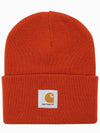 logo patch knit beanie I020222 0ETXX - CARHARTT - BALAAN 1