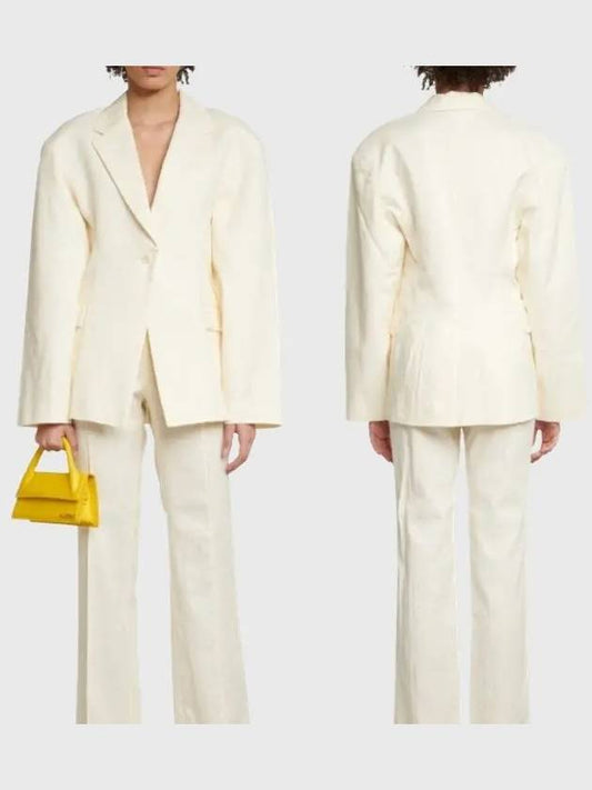 Jacquemus White Vest Blazer 221JA001 1007 110 - JACQUEMUS - BALAAN 1