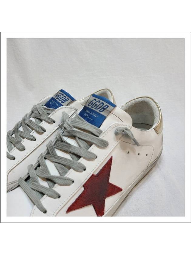 Superstar Low Top Sneakers Red Gold White - GOLDEN GOOSE - BALAAN 3