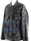 Graffiti black denim jacket 48 - BALENCIAGA - BALAAN 3