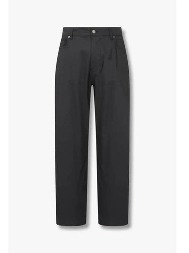 Men s Cotton Blend Easy Loose Fit Pants Black - EMPORIO ARMANI - BALAAN 1