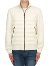 Men s Colin Mixed Media Bomber Jacket Cream - MACKAGE - BALAAN 3