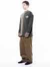 Men s M243MT04KA Circular Reverse Wool Half Neck Sweatshirt Khaki Beige - CHANCE'S NOI - BALAAN 10