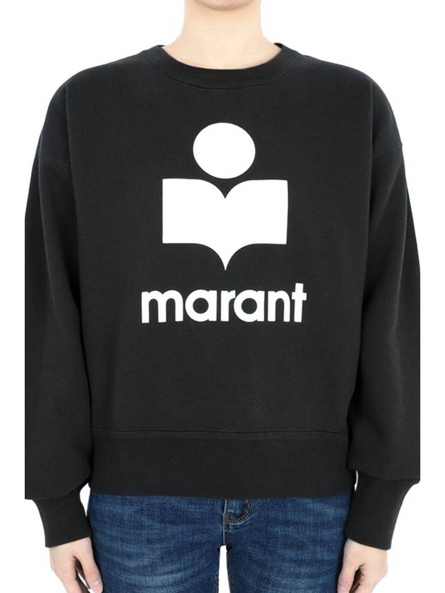 Women s Logo Mobily Sweatshirt Black SW0011FA B1M12E FKEC - ISABEL MARANT - BALAAN 2