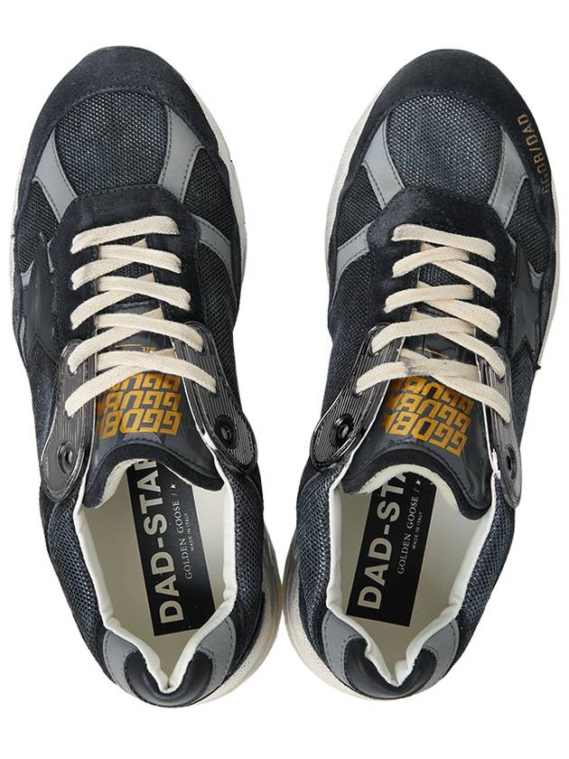 Running Leather Mesh Suede Low Top Sneakers Dark Blue - GOLDEN GOOSE - BALAAN 3