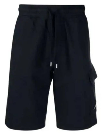 Light Fleece Utility Shorts Black - CP COMPANY - BALAAN 2