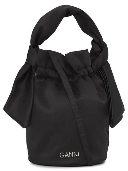 Occasion Top Handle Bucket Bag Black - GANNI - BALAAN.