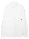 Broad Stripe Zebra Cotton Long Sleeve Shirt White - PAUL SMITH - BALAAN 1