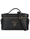 Leather Mini Bag Black - PRADA - BALAAN 3