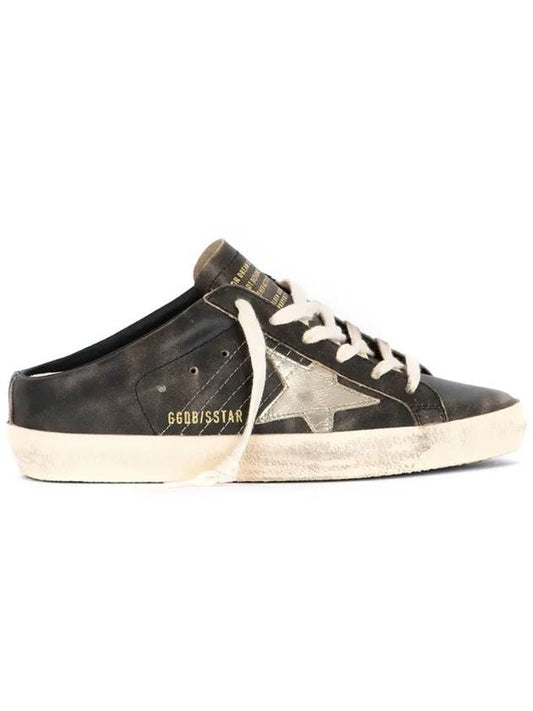 Superstar Sabot Laminate Star Mule Black - GOLDEN GOOSE - BALAAN 2