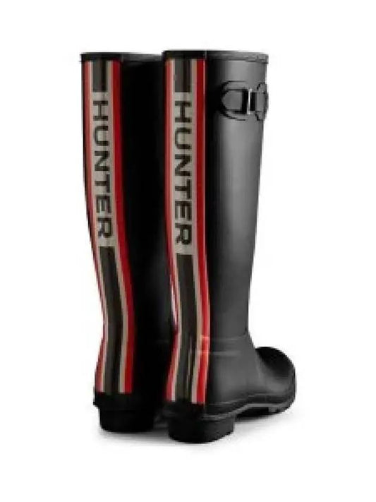 Tricolor Backstrap Tall Rain Boots Black - HUNTER - BALAAN 2