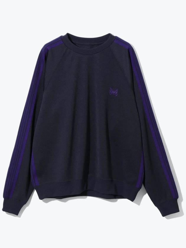 Poly Smooth Track Crew Neck Sweatshirt Navy - NEEDLES - BALAAN 2