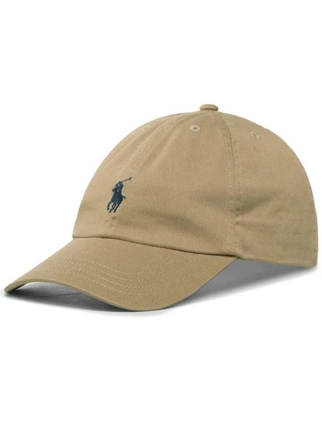 Kids Pony Embroidery Cap Hat Beige 552489 002 - POLO RALPH LAUREN - BALAAN 1