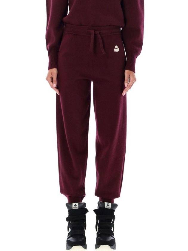 KIRA Knit Track Pants Dark Red - ISABEL MARANT - BALAAN 2