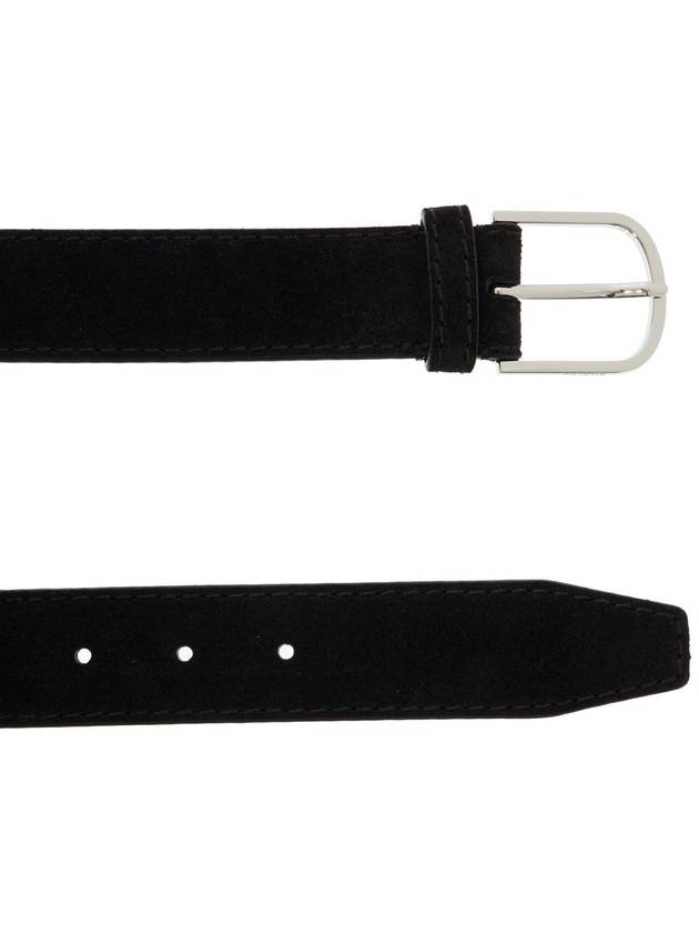 wide suede leather belt with large buckle - TOTEME - BALAAN 2