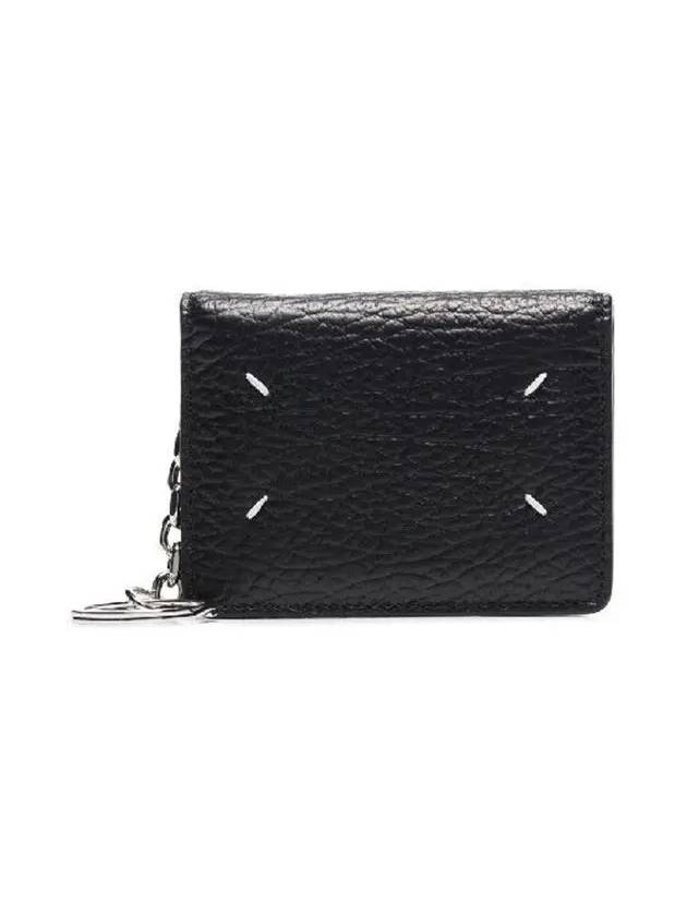 4 Stitch Keyring Card Wallet Black - MAISON MARGIELA - BALAAN 2