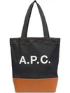 Logo Denim Axelle Tote Bag Navy - A.P.C. - BALAAN 2