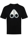 Maurice Logo Print Short Sleeve T-Shirt Black - MOOSE KNUCKLES - BALAAN 1