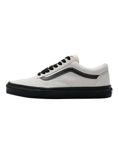 Old Skool Suede Low Top Sneakers Marshmallow Black - VANS - BALAAN 1