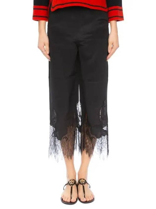 McCue Lace Silk Pants Black - ALEXANDER MCQUEEN - BALAAN 2