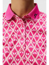 Golf Tour Tech Print Polo GWJT09007 S193 Women's Tour Tech Print Polo - J.LINDEBERG - BALAAN 7