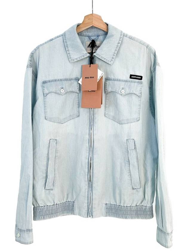 36 MiuMiu Men s Chambray Garment Blouson Jacket - MIU MIU - BALAAN 2