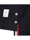 Men's Three Stripes Pocket Mercerized Short Sleeve Polo Shirt Navy - THOM BROWNE - BALAAN 5