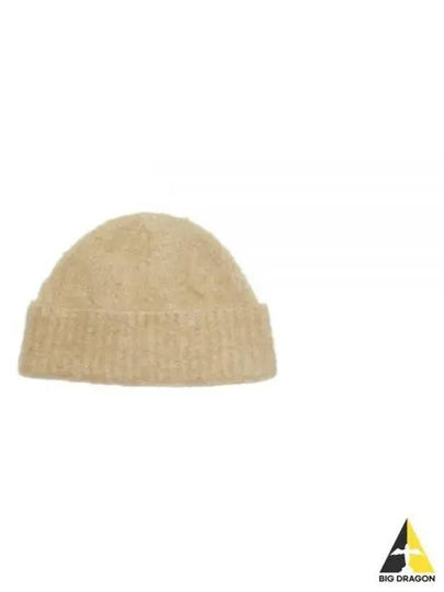 Wool Mohair Beanie Dark Beige - ACNE STUDIOS - BALAAN 2