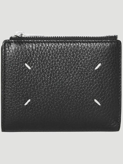 Four-Stitch Zipper Card Wallet Black - MAISON MARGIELA - BALAAN 2