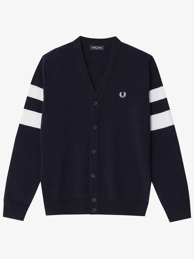 Sharp tipped sleeve cardigan 608 AFPM2335534 navy - FRED PERRY - BALAAN 1