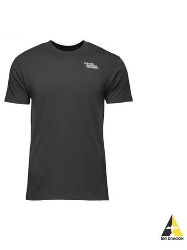 BLACK DIAMOND Heritage Equipment SS Tee MENS NAMAP730231 - BLACK & BROWN - BALAAN 1