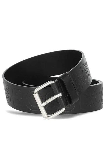 Serge BOSS 50481111 001 logo men's leather belt _ 991197 - HUGO BOSS - BALAAN 1