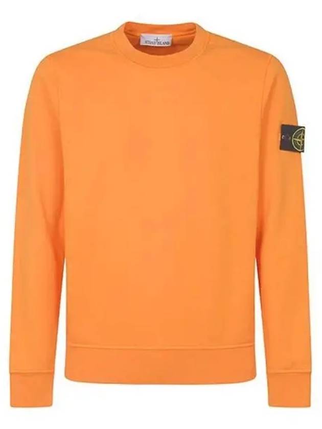 Wappen Patch Crew Neck Sweatshirt Orange - STONE ISLAND - BALAAN 2