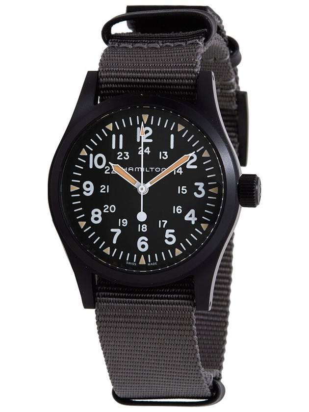 Khaki Field Mechanical 38mm Watch Black - HAMILTON - BALAAN 2