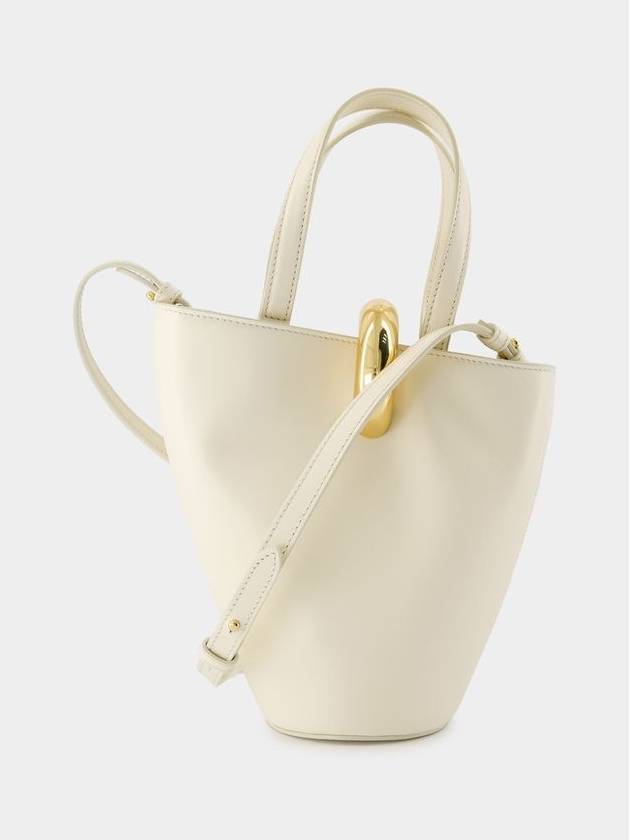 Le Petit Bambola Shopper Bag - Jacquemus - Leather - White - JACQUEMUS - BALAAN 3