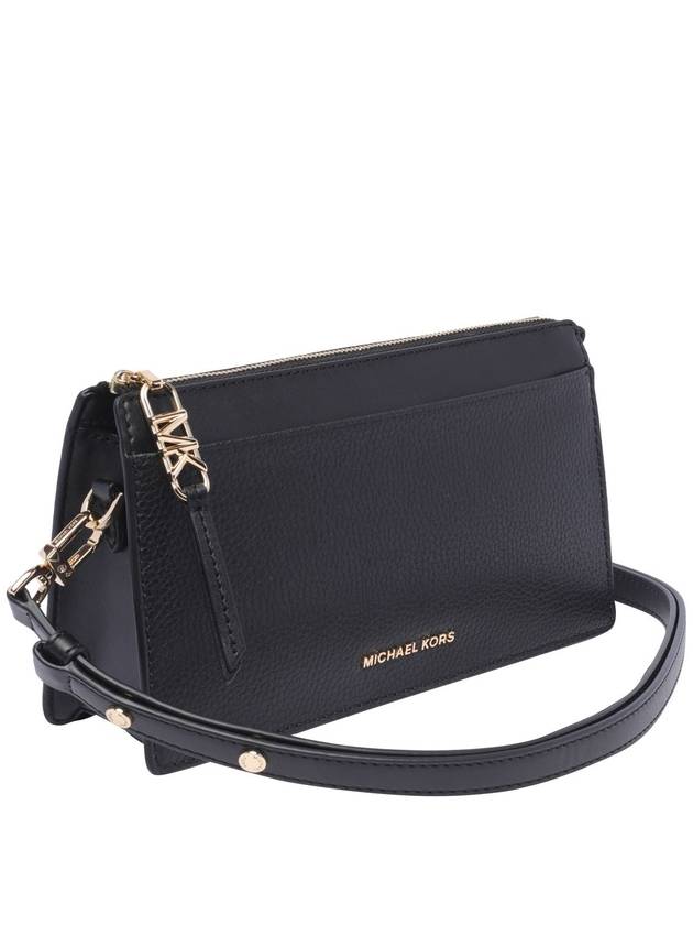 Empire Large Leather Convertible Cross Bag Black - MICHAEL KORS - BALAAN 3