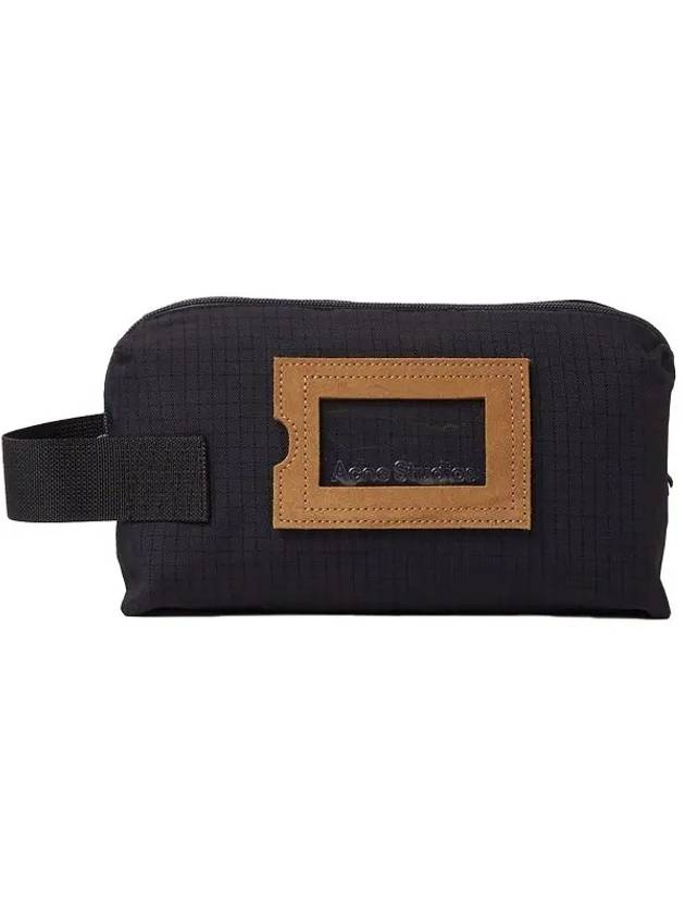 Studios Embroidered Logo Nylon Pouch Bag Black - ACNE STUDIOS - BALAAN 2