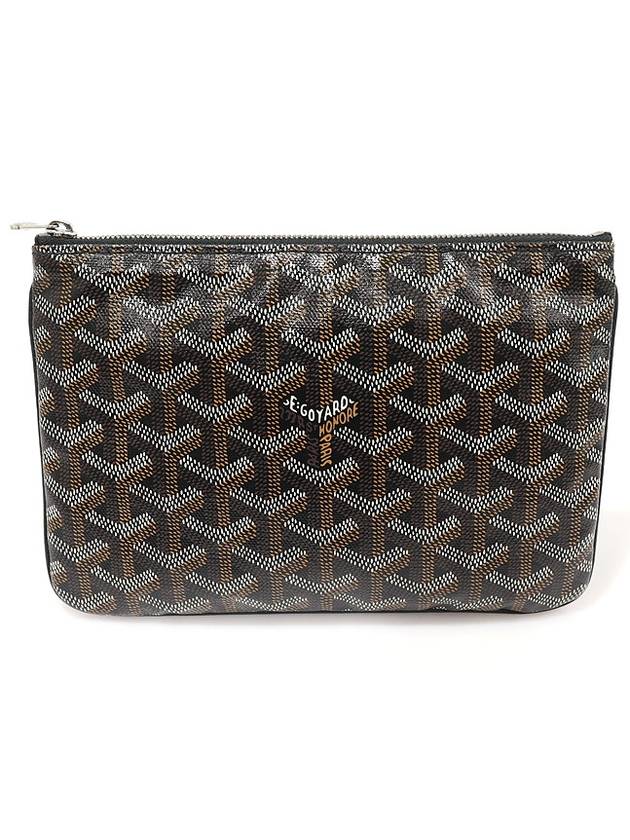 APMSENAT2 PM Black Goyadin Canvas Senna Clutch - GOYARD - BALAAN 1