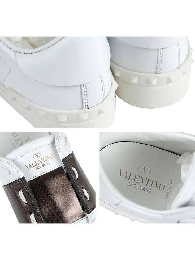 Hidden Low Top Sneakers White Ruthenium - VALENTINO - BALAAN 8