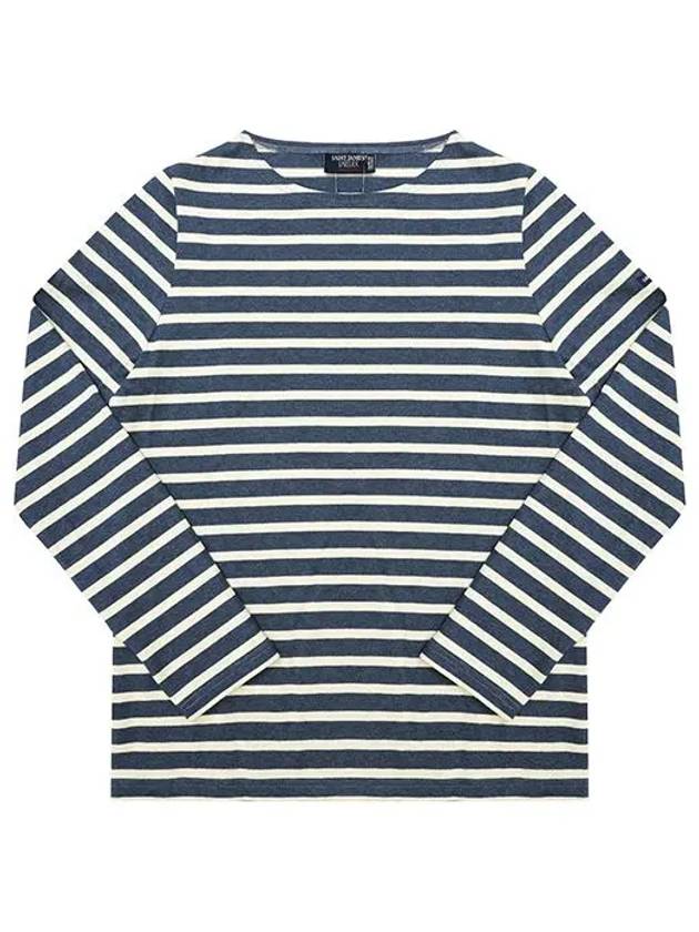 Merdam II Striped Long Sleeve T-Shirt Jean Chambre - SAINT JAMES - BALAAN 3