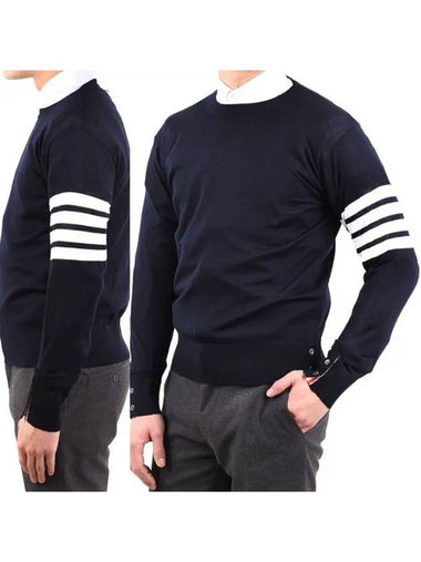 24SS Classic Wool Knit MKA002A Y1014 415 - THOM BROWNE - BALAAN 1